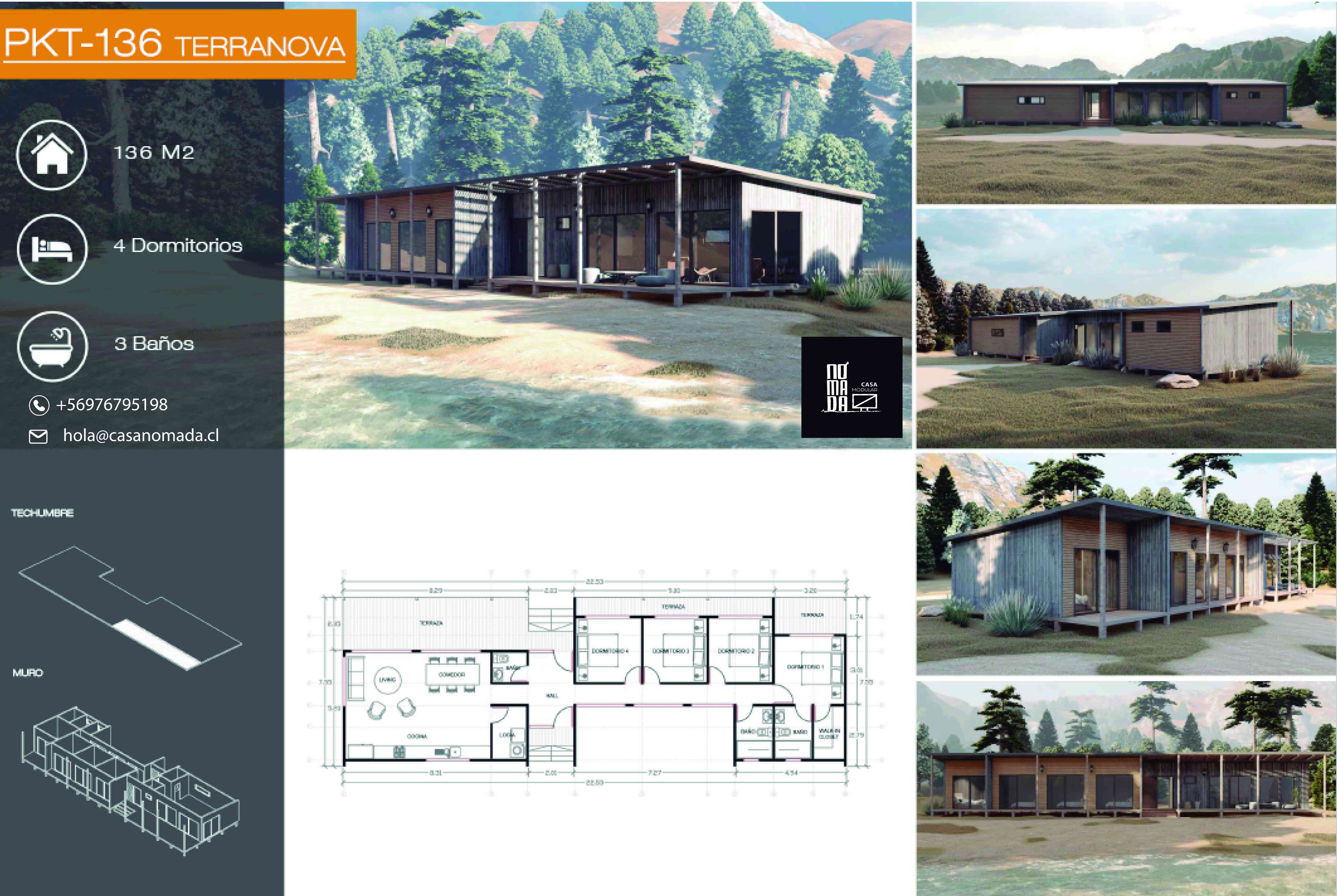 Casa 136 M2 / Kit Basico - Autoconstruccion